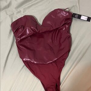 Fashion Nova Wine Bodysuit